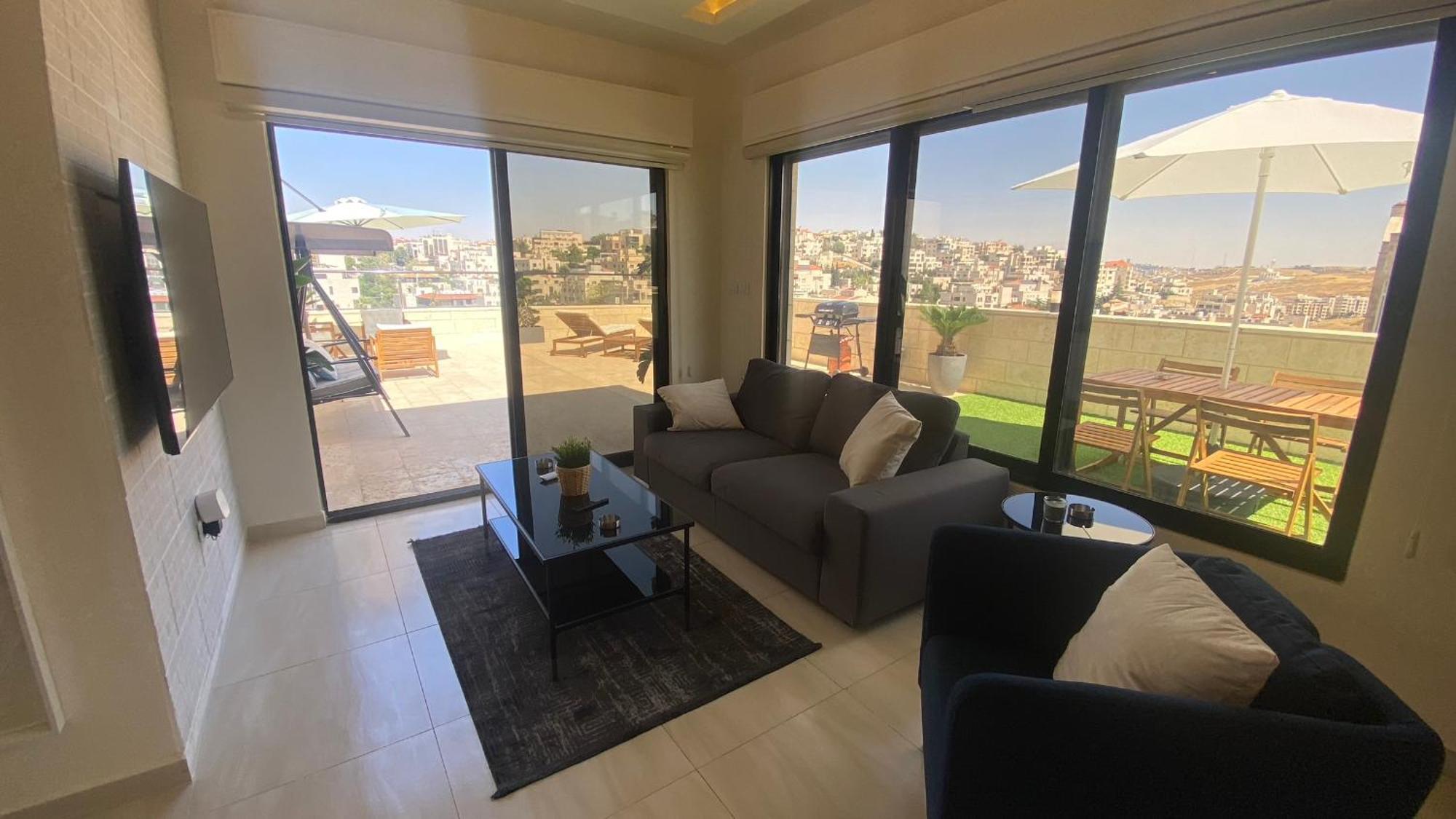 Dair Ghbar Apartment Amman Rum bild